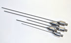 Cannulae Threaded Base Stainless Steel Fat Harvesting 3 Hole 2 Port Blunt Tip x5