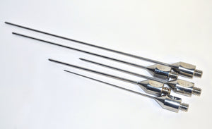 Cannulae Threaded Base Stainless Steel Fat Harvesting 3 Hole 2 Port Blunt Tip x5