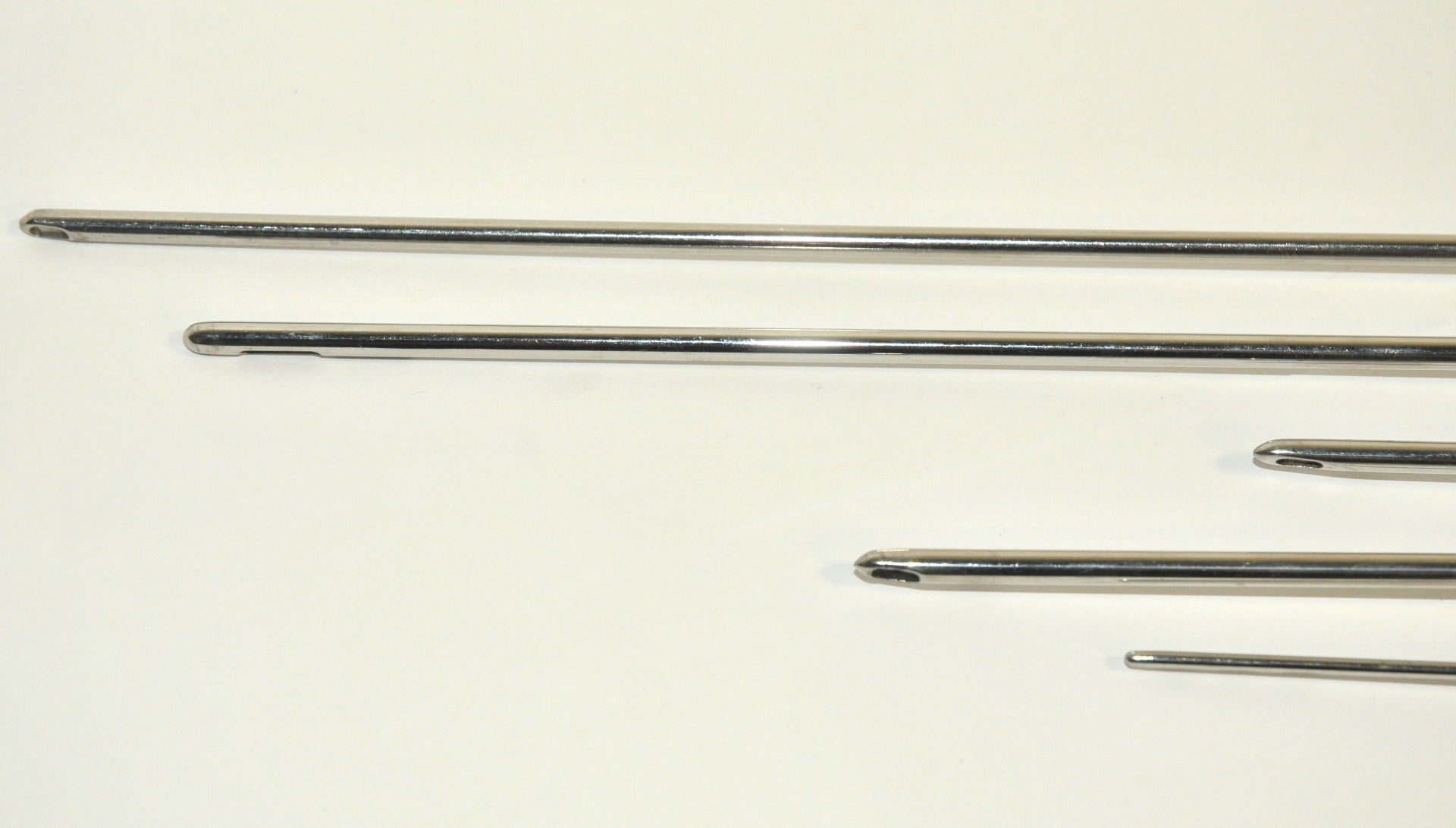 Cannulae Threaded Base Stainless Steel Fat Harvesting 3 Hole 2 Port Blunt Tip x5