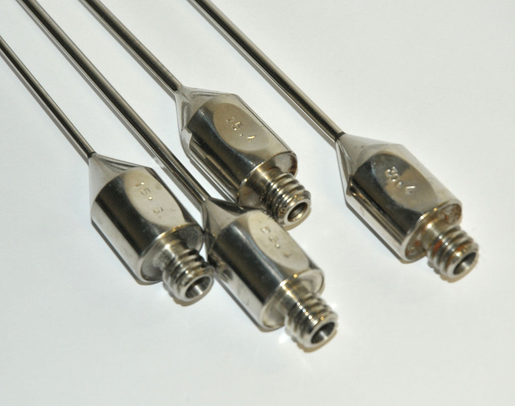 Cannulae Threaded Base Stainless Steel Fat Harvesting 3 Hole Port Blunt Tip x4