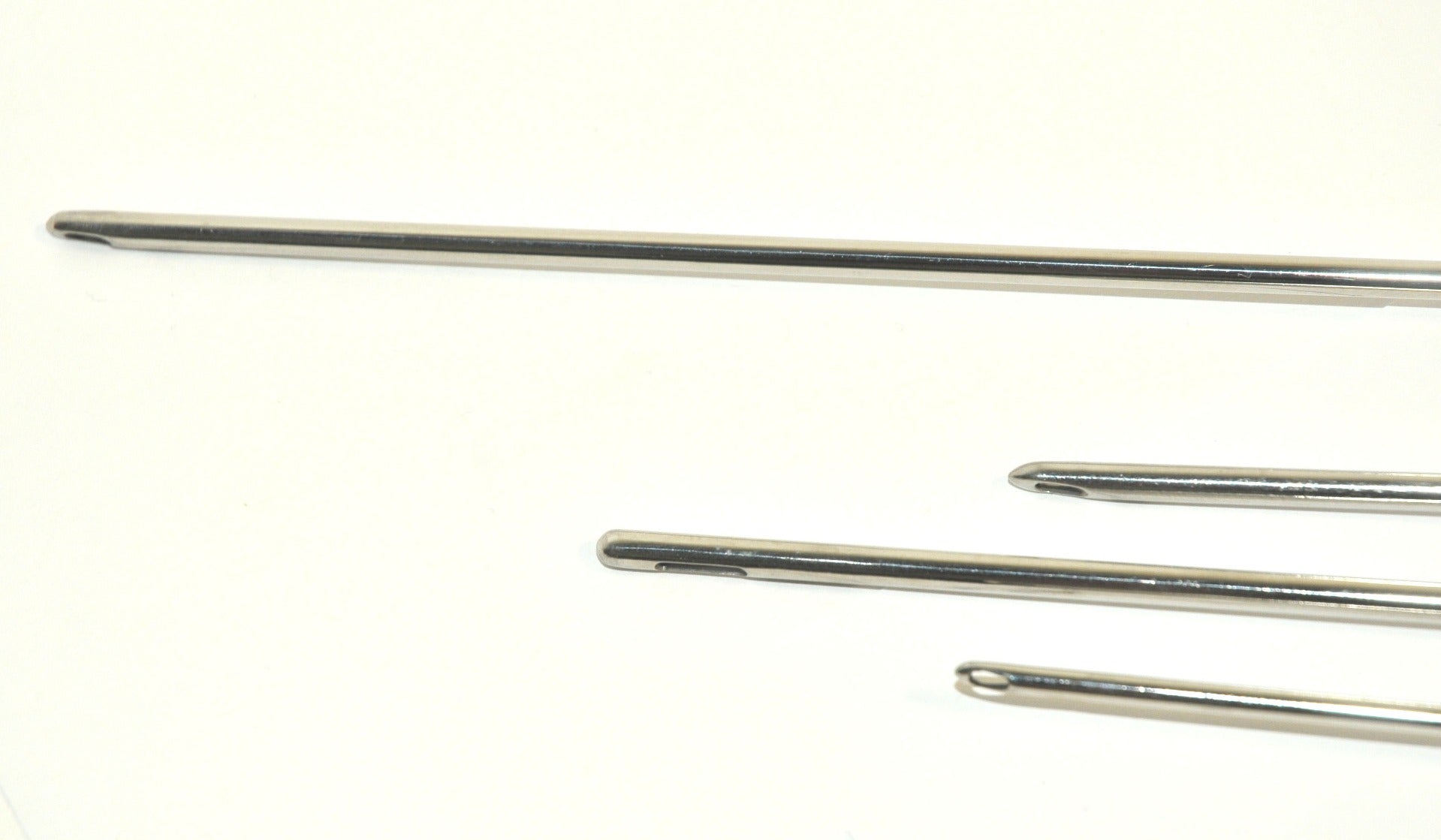 Cannulae Threaded Base Stainless Steel Fat Harvesting 3 Hole Port Blunt Tip x4