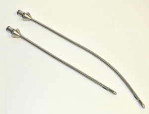 Cannulae Aspiration Suction 10" 13" Handpiece Tip Cannula Large Tri Hole x2 Pcs