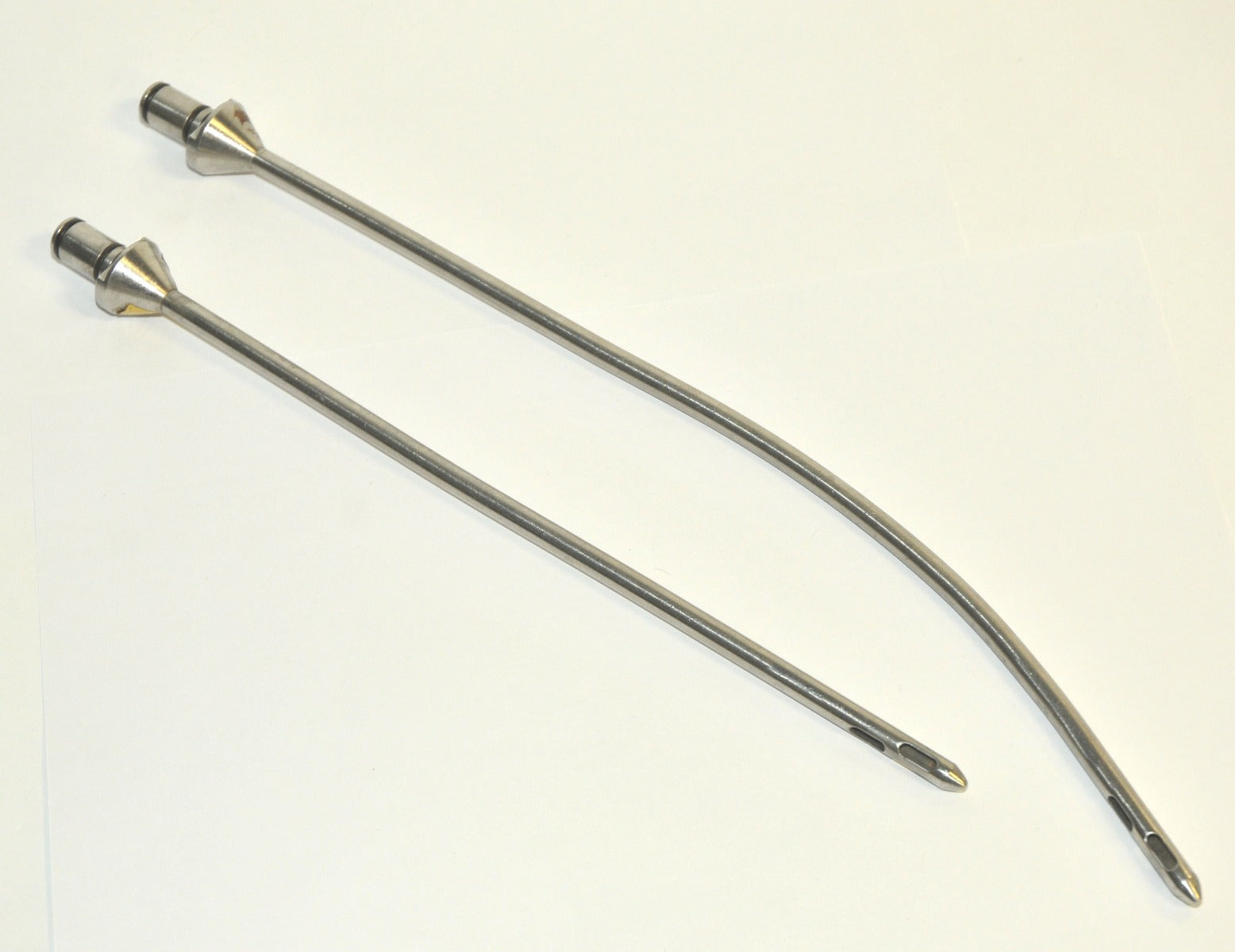 Cannulae Aspiration Suction 10" 13" Handpiece Tip Cannula Large Tri Hole x2 Pcs