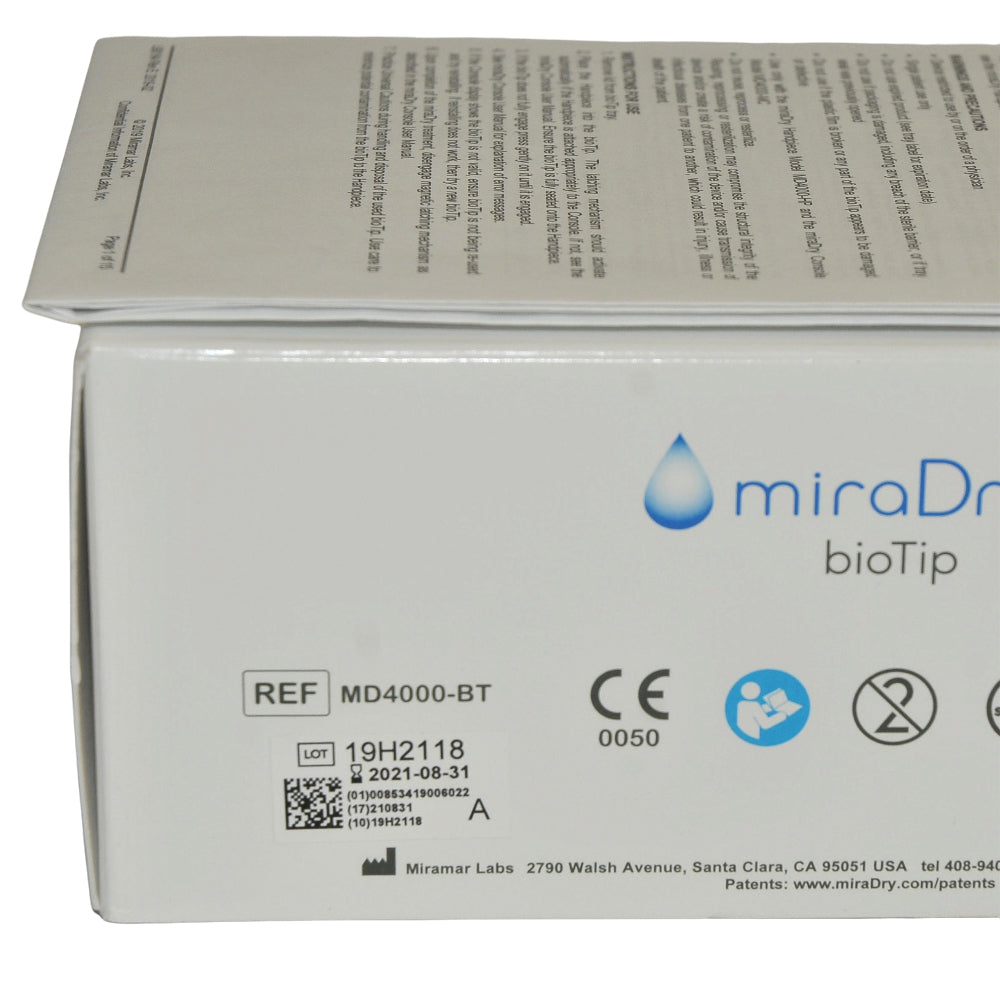 miraDry BioTip MD4500-BT Hyperhidrosis MiramarLabs Bio Tip Mira Dry Exp: 8/2021