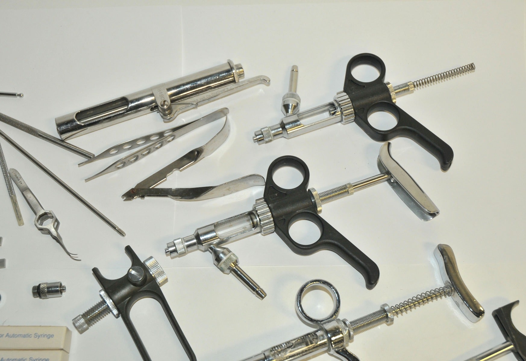 Surgical Instrument Tools LOT Punch Tweezers Robbins Wheaton PARTS AS IS x22 Pcs