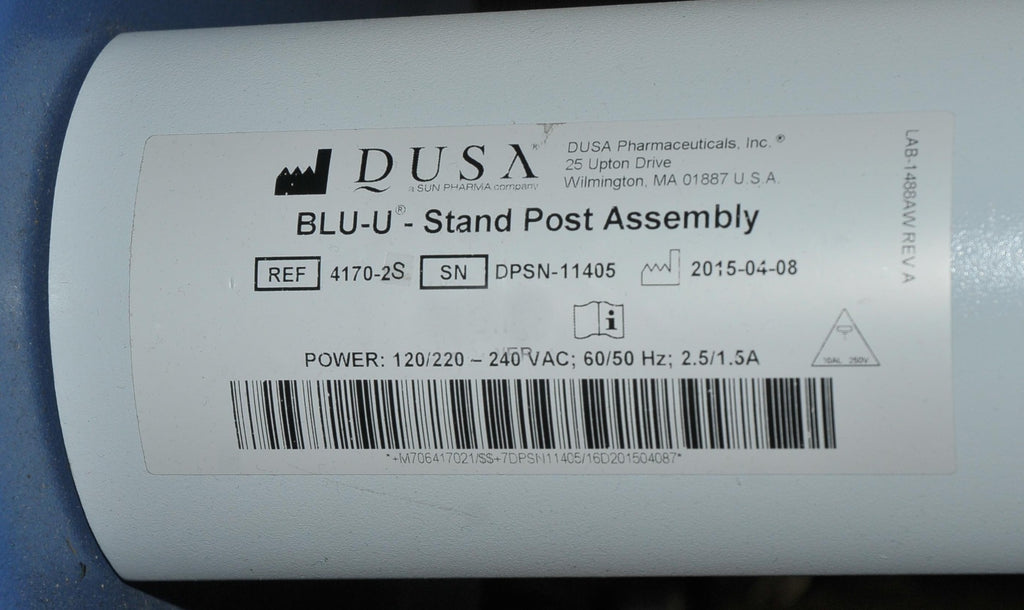 DUSA Pharmaceuticals Blue Light BLU-U Photodynamic Light Therapy Acne 4170-1 2 3
