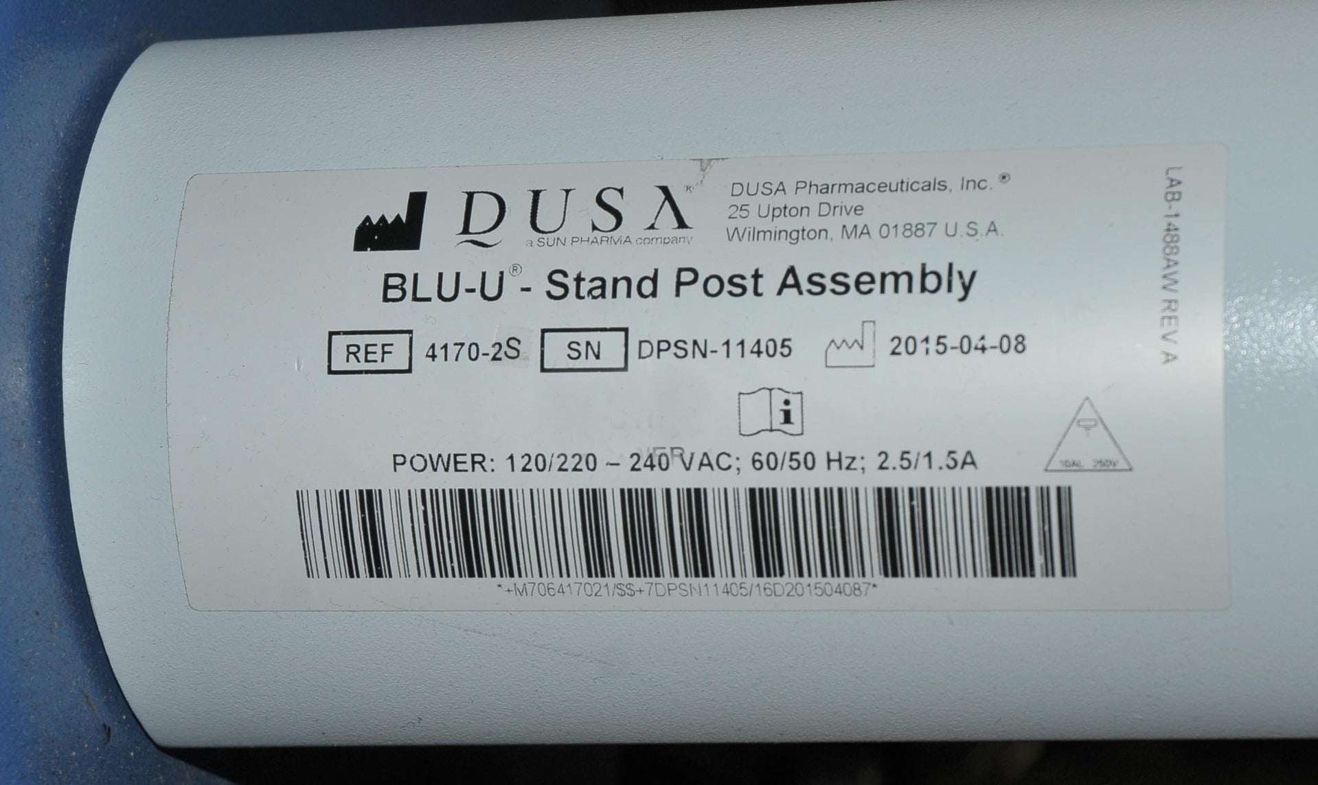 DUSA Pharmaceuticals Blue Light BLU-U Photodynamic Light Therapy Acne 4170-1 2 3