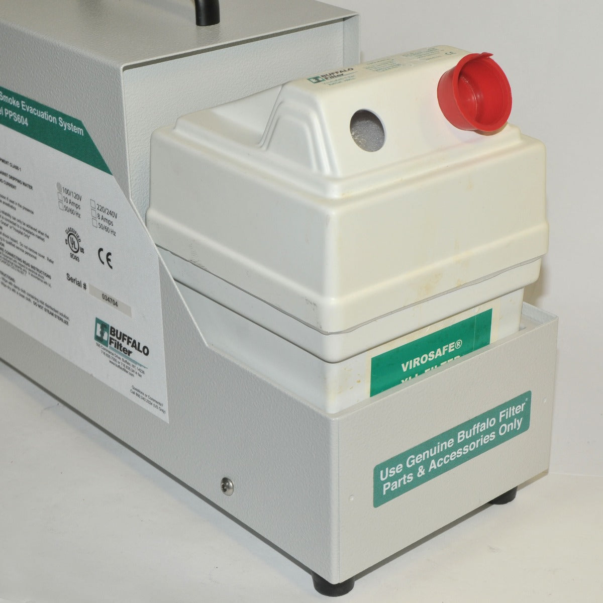 Buffalo Porta PlumeSafe 604 Smoke Evacuation Suction Filter Base PPS604