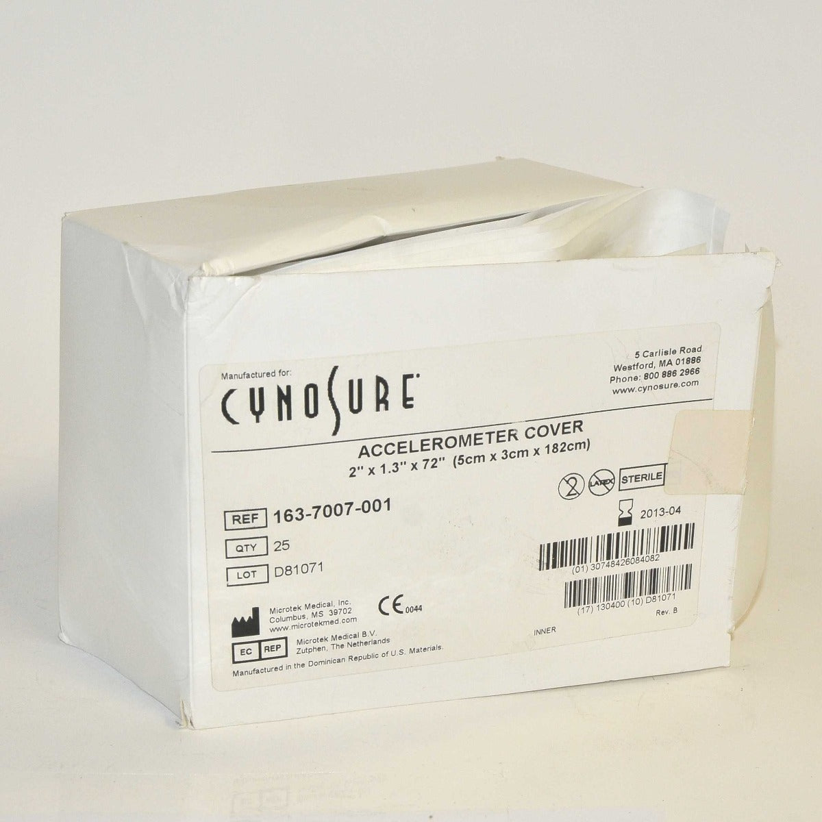 CYNOSURE Accelerometer Cover SmartLipo 163-7007-001 Exp 04/13 x22 Pcs