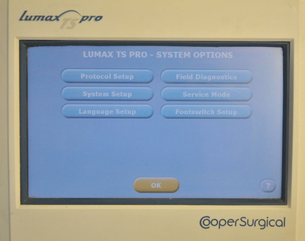 Cooper Surgical Lumax TS Pro Fiberoptic Cystometry Urinary Diagnostic Monitor