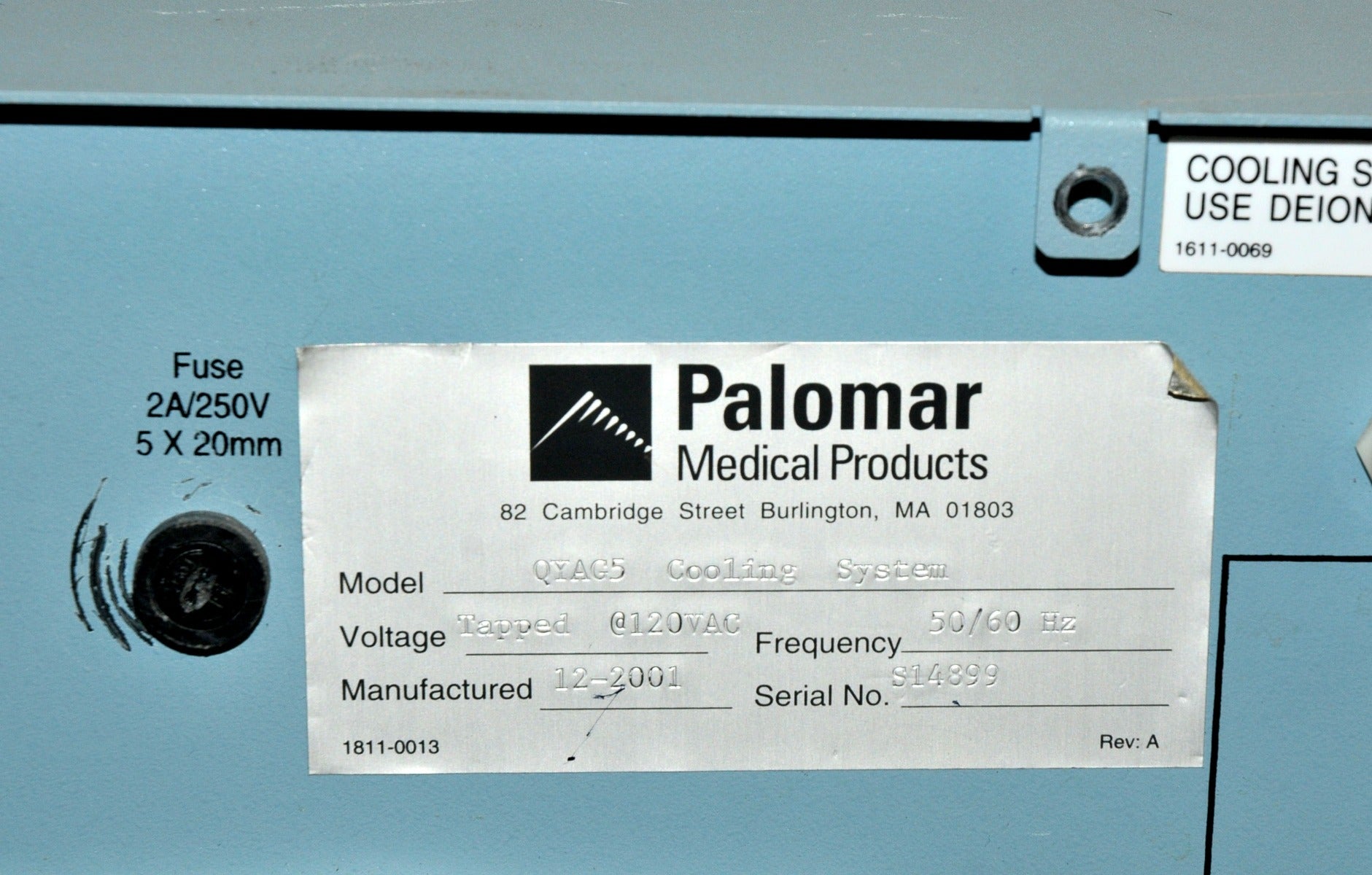 Palomar QYAG5 Laser Replacement Cooling Module Fan Pump Case Q YAG 5 PARTS AS IS