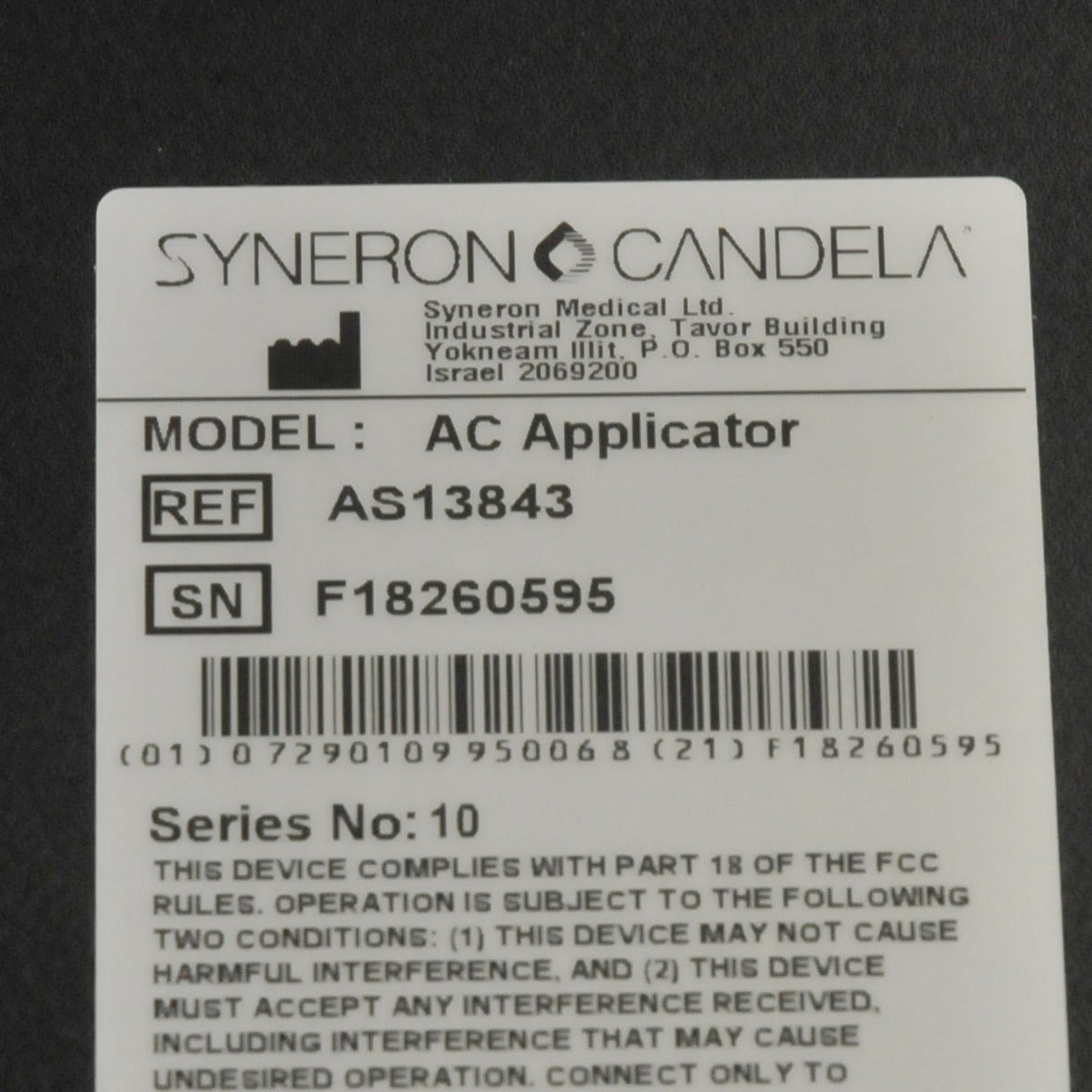 Syneron Candela elōs AC IPL Applicator Handpiece - New