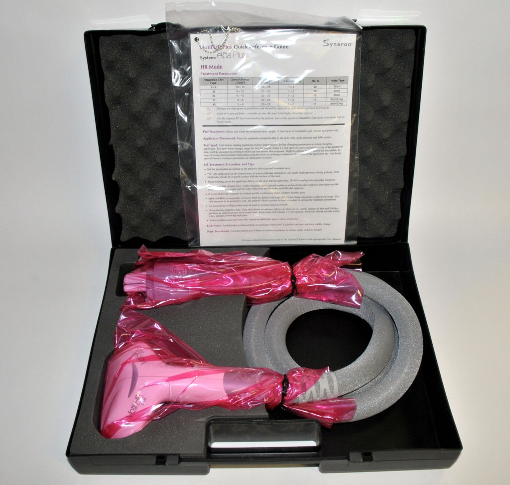 NEW Syneron Candela eLaser Elos MOTIF HR PLUS Applicator Handpiece Hair Removal
