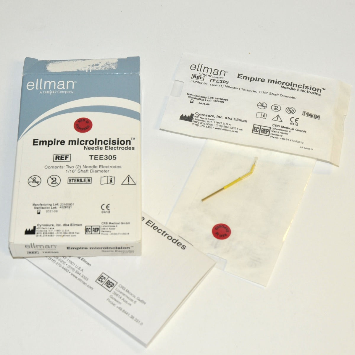 Ellman Empire Microincision Electrodes TEE305 1/16" Shaft Diameter x2 Pcs