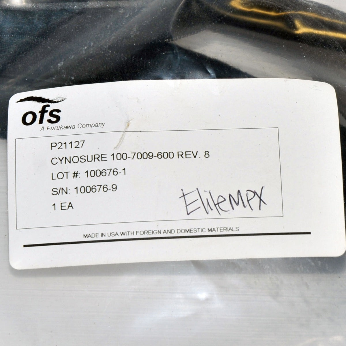 Cynosure Elite Laser MPX 755 1064 Alex YAG Delivery Fiber 100-7009-600 NEW!