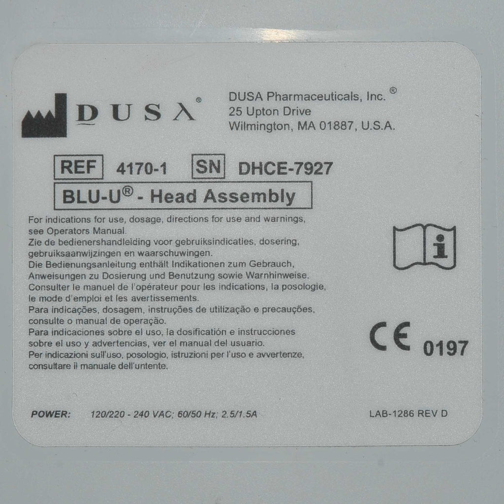 DUSA Pharmaceuticals Blue Light Blu-U Photodynamic Light Therapy Acne Control