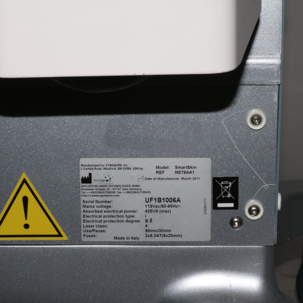 2011 Cynosure SmartSkin Fractional CO2 Laser Skin Renewal Smart Skin w/ Scanner