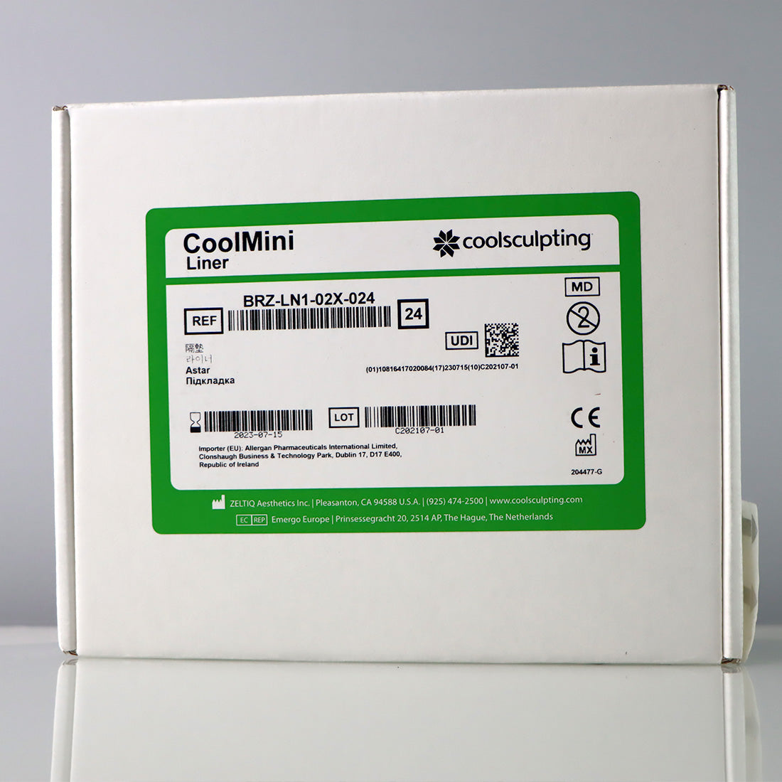 Zeltiq CoolSculpting CoolMini Liner BRZ-LN1-02X-024 CoolMax 24 Pcs (Exp 7/23)