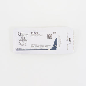 Ethicon Z497 PDS II PS-2 Polydioxanone Clear Mono Suture Reverse Cutting 3-0 x1