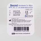 Secret RF MicroNeedle Tip 25-Pin Semi-Insulated MTR-AC-C-25 EXP_07_2022 -Single