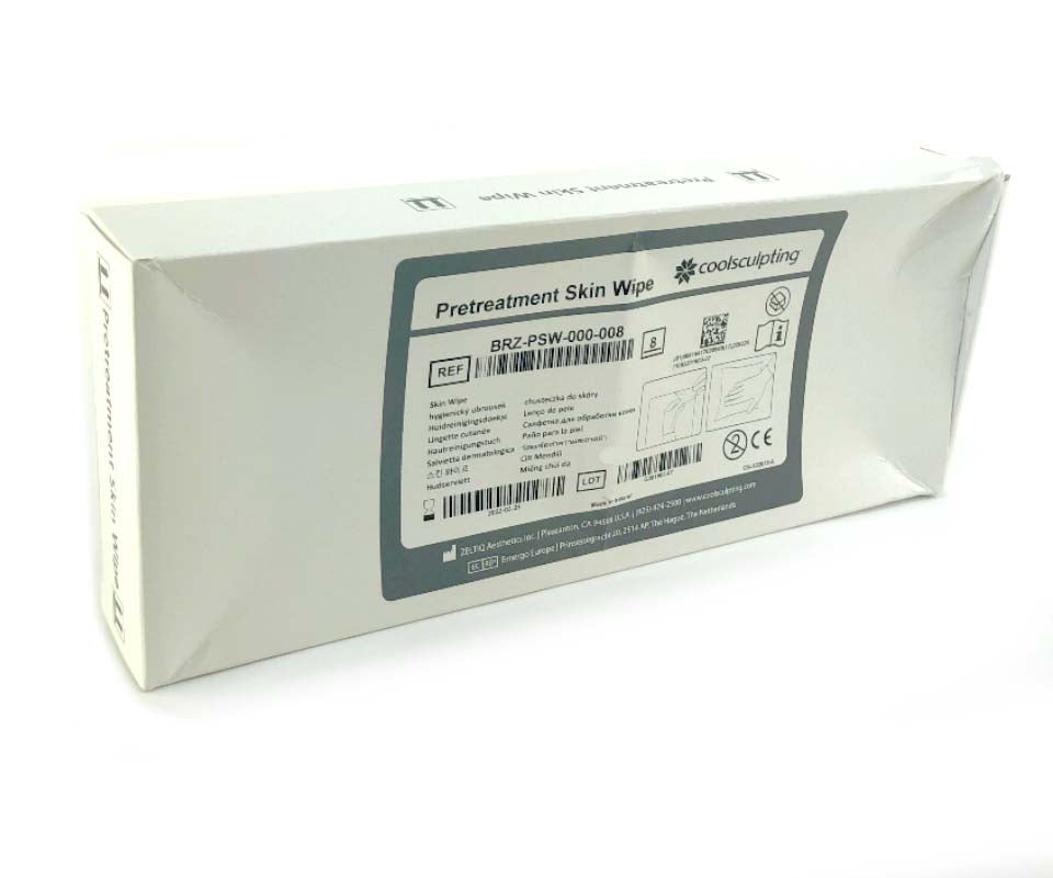Zeltiq CoolSculpting BRZ-PSW-000-008 Pretreatment Skin Wipes 8PK EXP 2022 OPENED