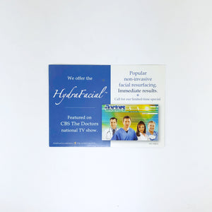 Edge Systems Hydrafacial MD Patient Marketing Postcard 19349-A x 14 Pcs