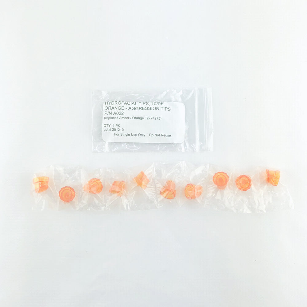 Edge Systems Hydrofacial Aggression Tips Orange PN: A022 - 10 Pack