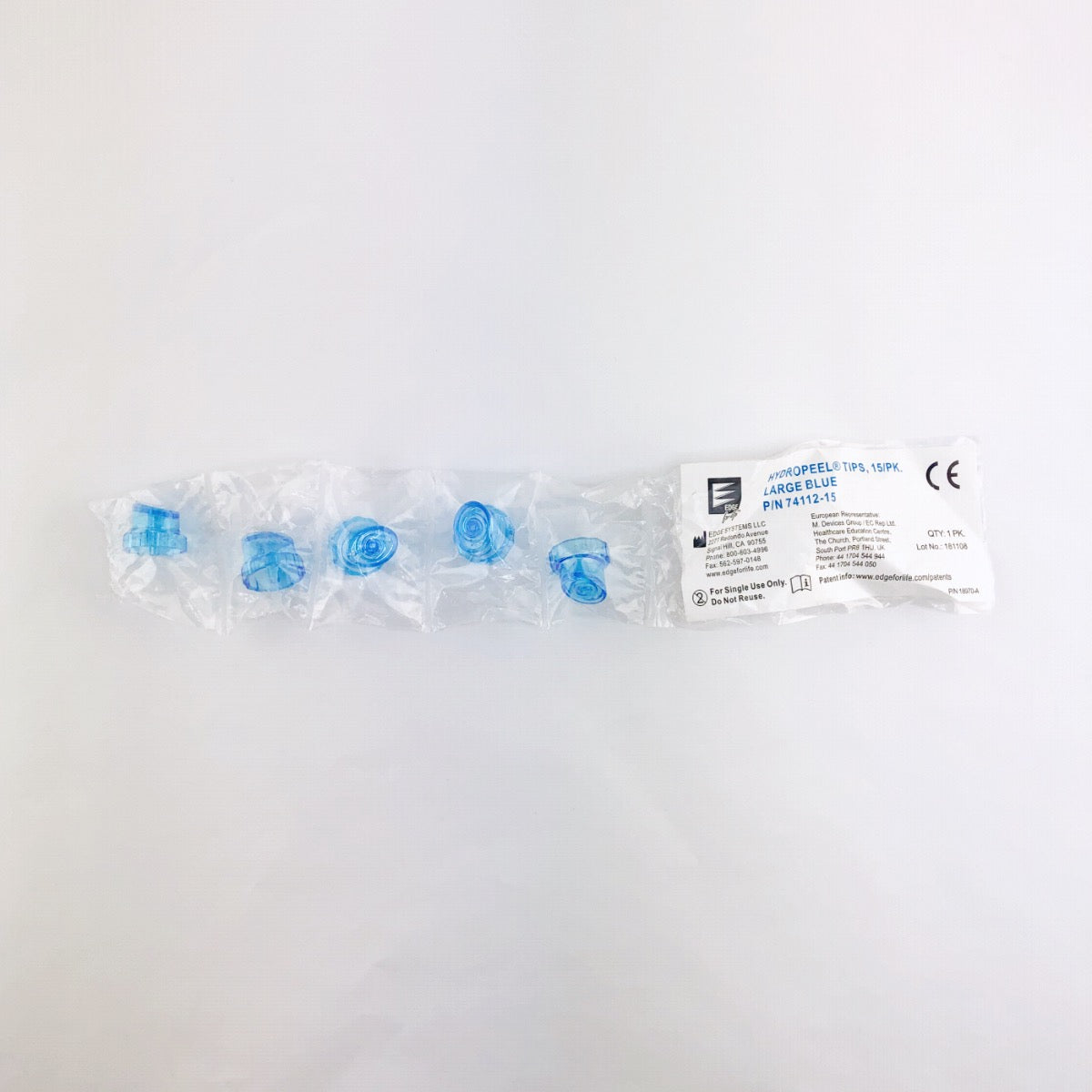 Edge Systems Hydropeel Tips Large Blue PN: 74112-15 - (5 Pack)
