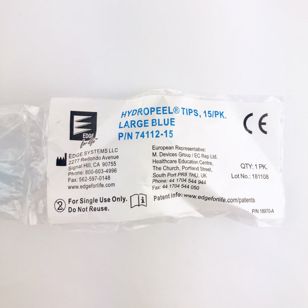Edge Systems Hydropeel Tips Large Blue PN: 74112-15 - (5 Pack)