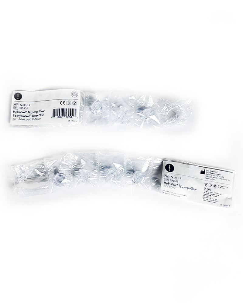 Edge Systems HydroPeel Tip Single-Use Large Clear Tip 74111-15 (7-Pack)