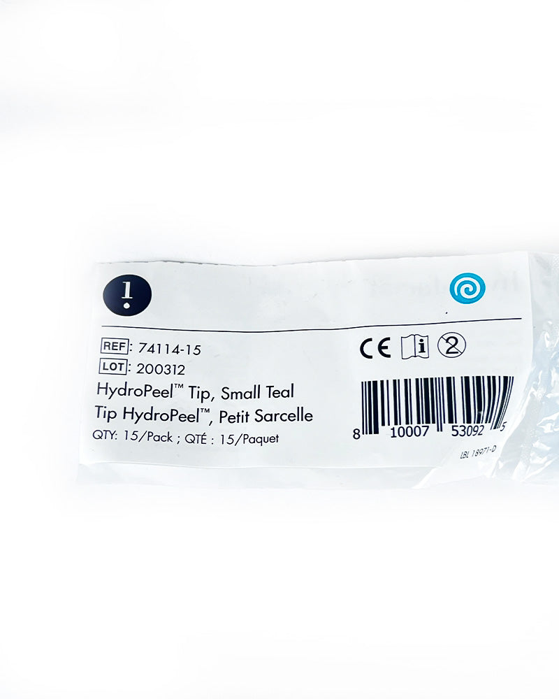 Edge Systems HydroPeel Tip Single-Use Small Teal Tips 74114-15 (15-Pack)