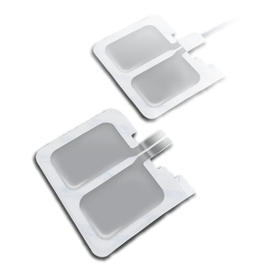SureFit Dual Dispersive Electrode (for patients > 4.8 lbs.), Single use, without Cable, resealable, 5-pack pouch (use reusable cable # T229), 100/case, 5/pkg