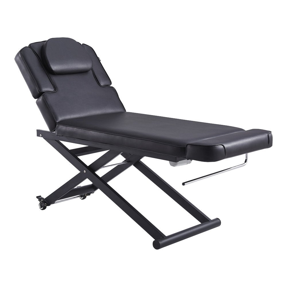 Alnatt Electric Treatment Table with Wireless Hand Remote-Black