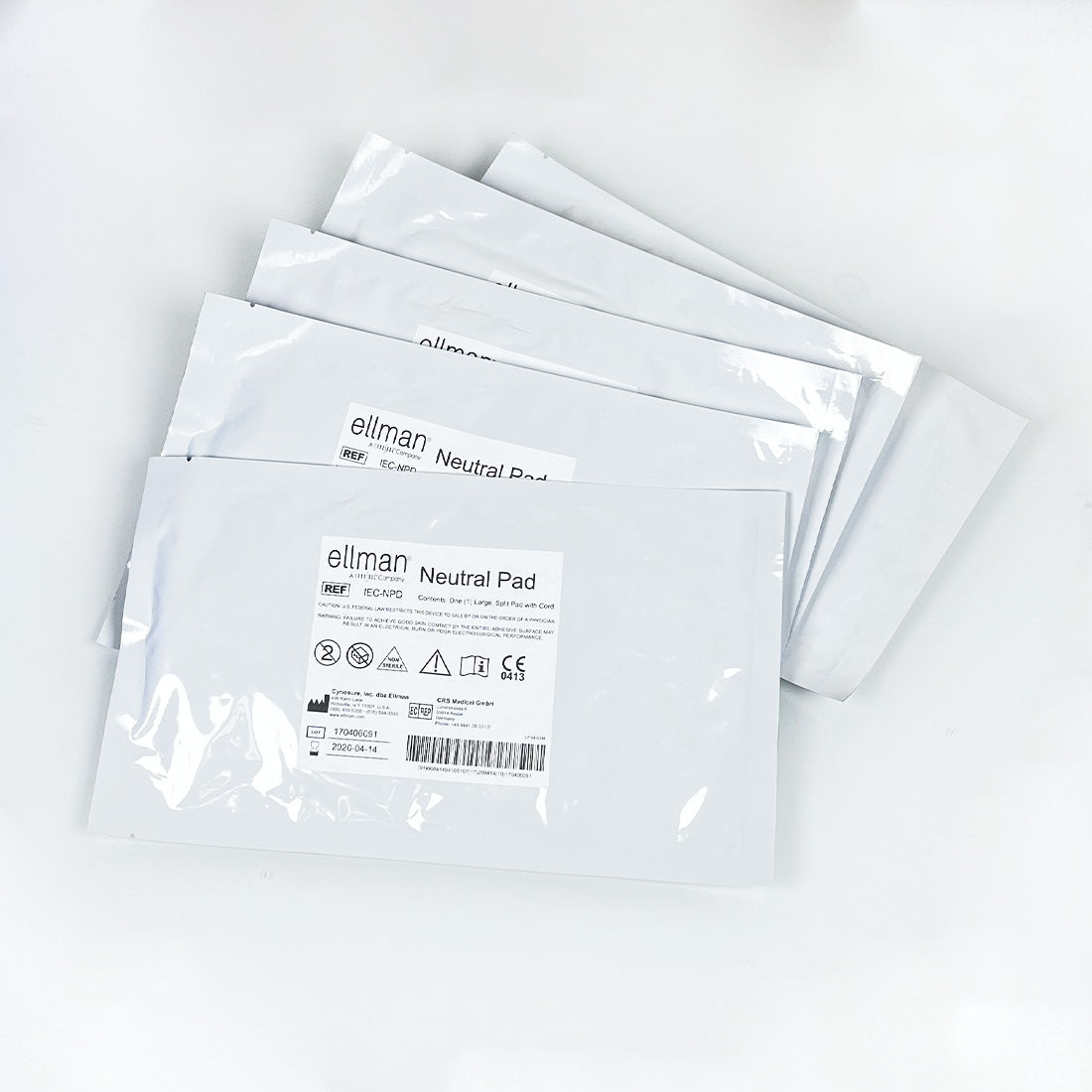 Ellman Pelleve Surgitron IEC-NPD RF Large Split Neutral Return Pad 5-PK EXP2020