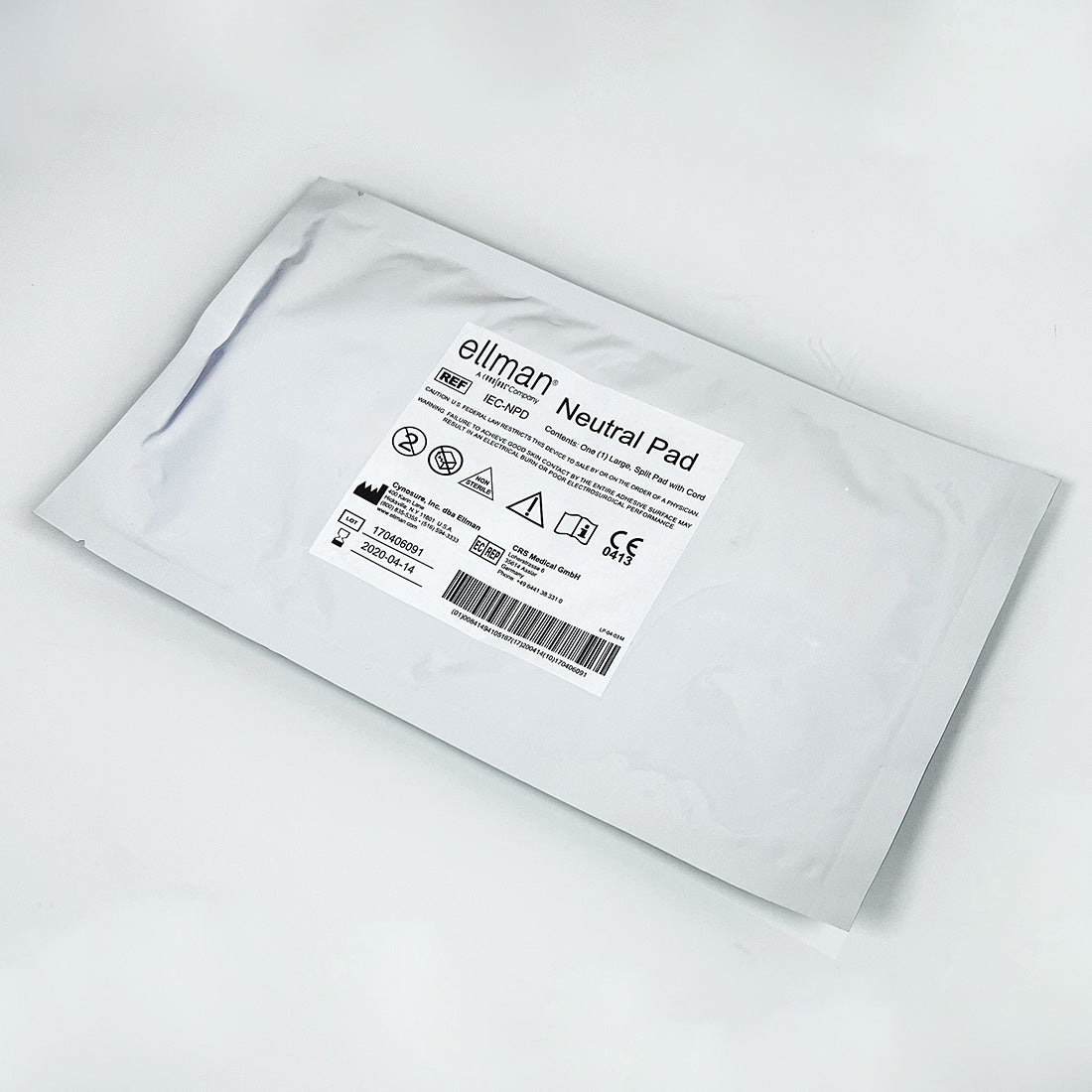 Ellman Pelleve Surgitron IEC-NPD RF Large Split Neutral Return Pad 5-PK EXP2020