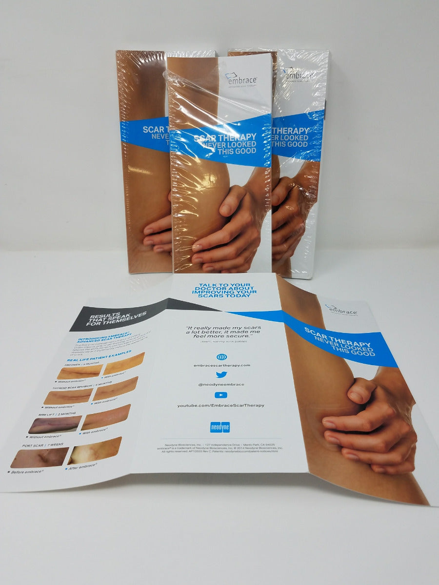 Embrace Advanced Scar Therapy Minimize Appearance of Scars Neodyne Bio Brochures