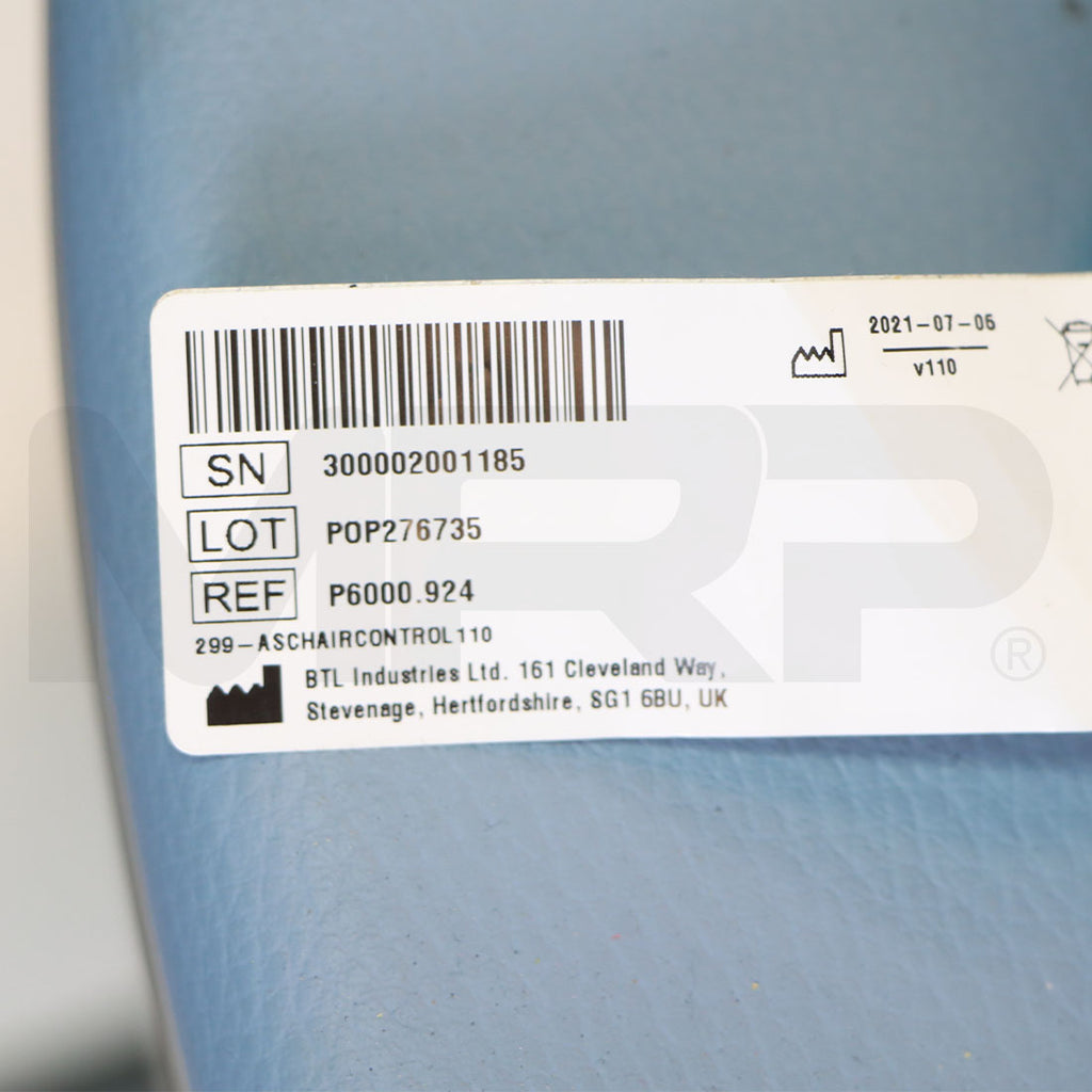 2021 BTL Emsella Chair Controller Label