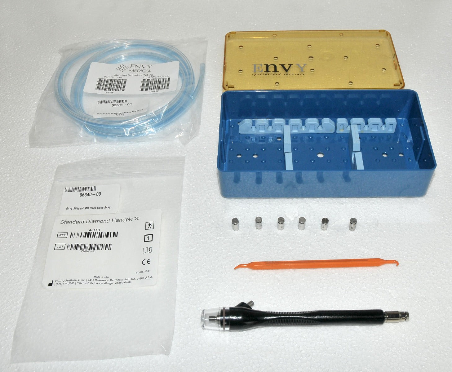 Envy Medical SilkPeel Dermalinfusion Silk Peel Standard Handpiece Tip Kit 540Hrs