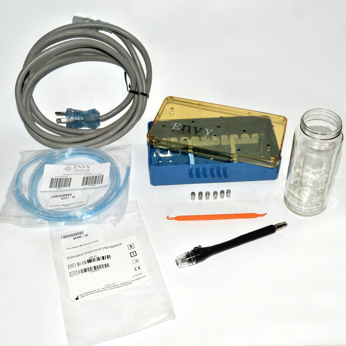 Envy Medical SilkPeel Dermalinfusion Silk Peel Standard Handpiece Tip Kit 540Hrs