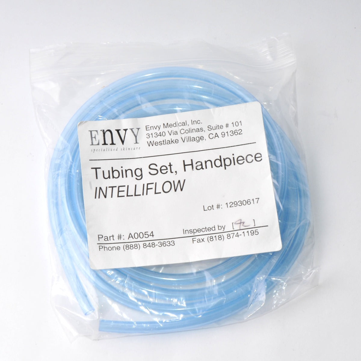 Envy Medical Standard Handpiece Tubing Set INTELLIFLOW P/N: A0054 DERMALINFUSION