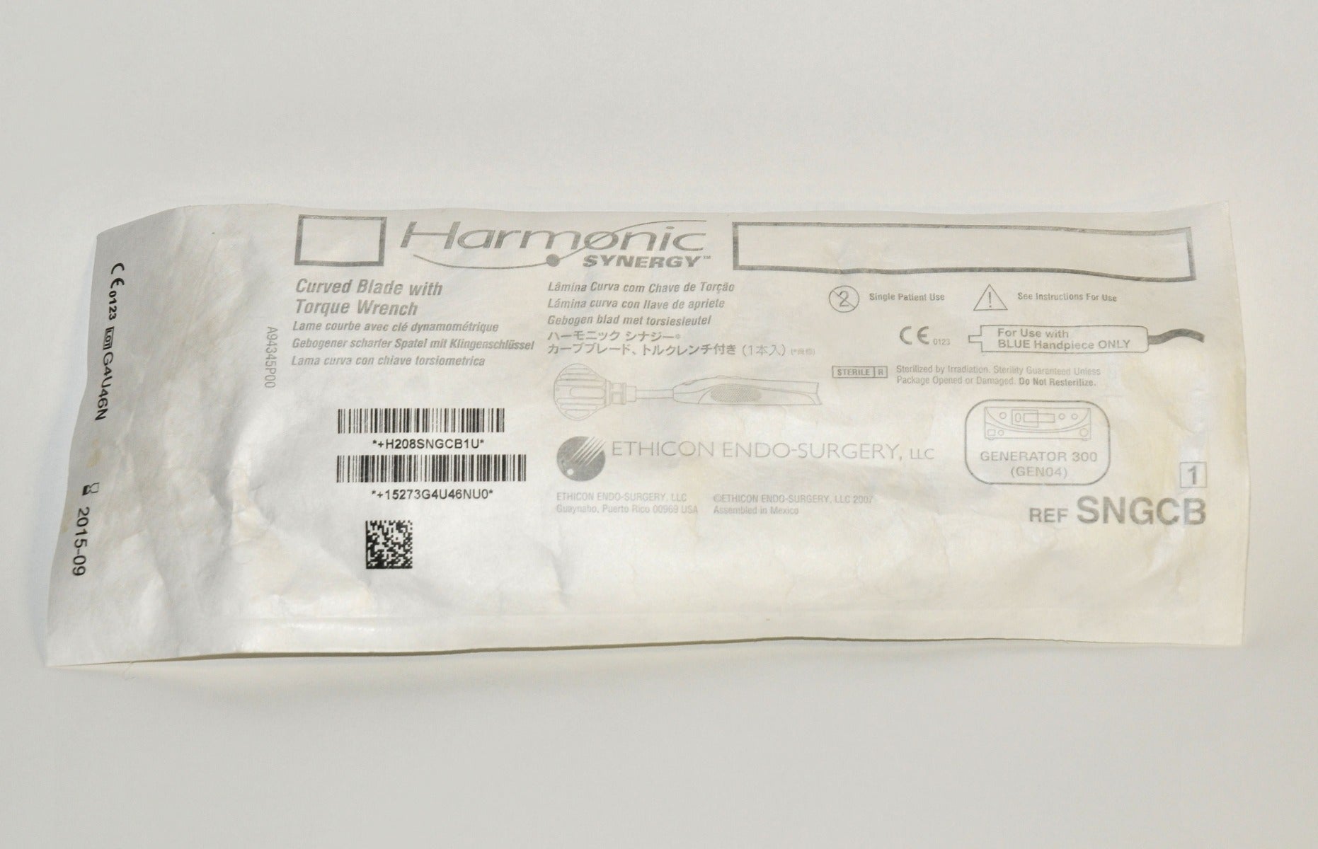 ETHICON ENDO-SURGERY SNGCB Curved Blade With Torque Wrench