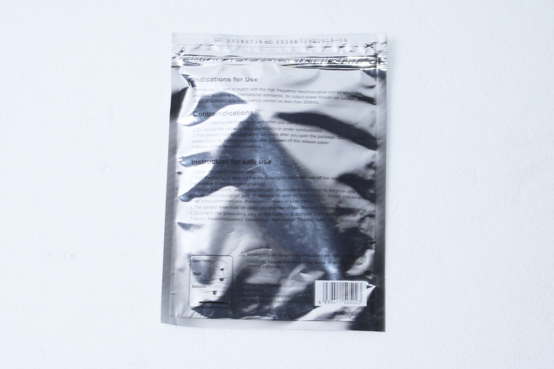 Thermi Disposable Electrosurgical Pad - 170505 EXP Date: 06-2018