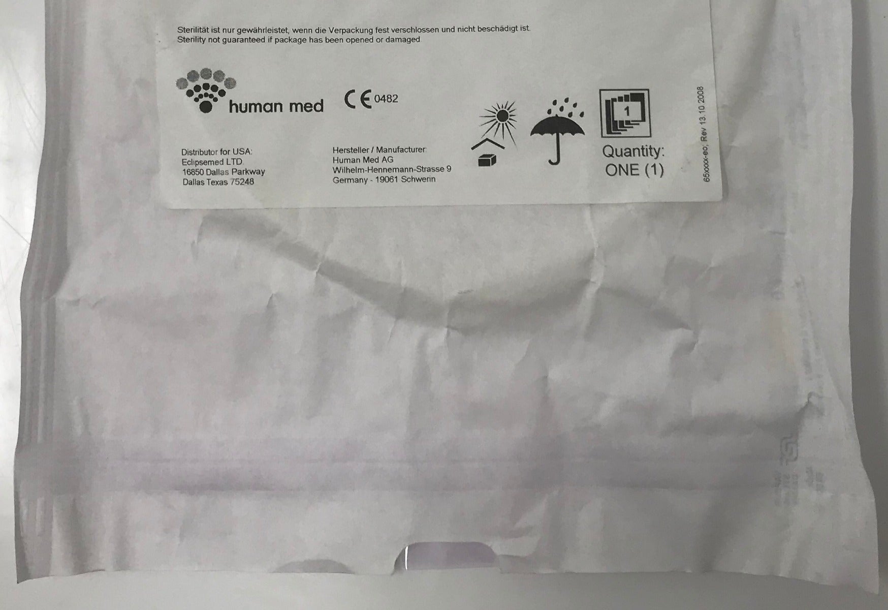 Human Med AquaShape Collector Inner Silicon Suction Tube Set 650022