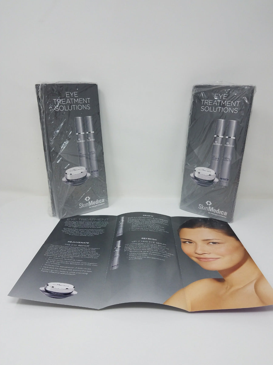 EYE TREATMENT SOLUTIONS Patient Brochure Marketing Informational Skinmedica 50pk
