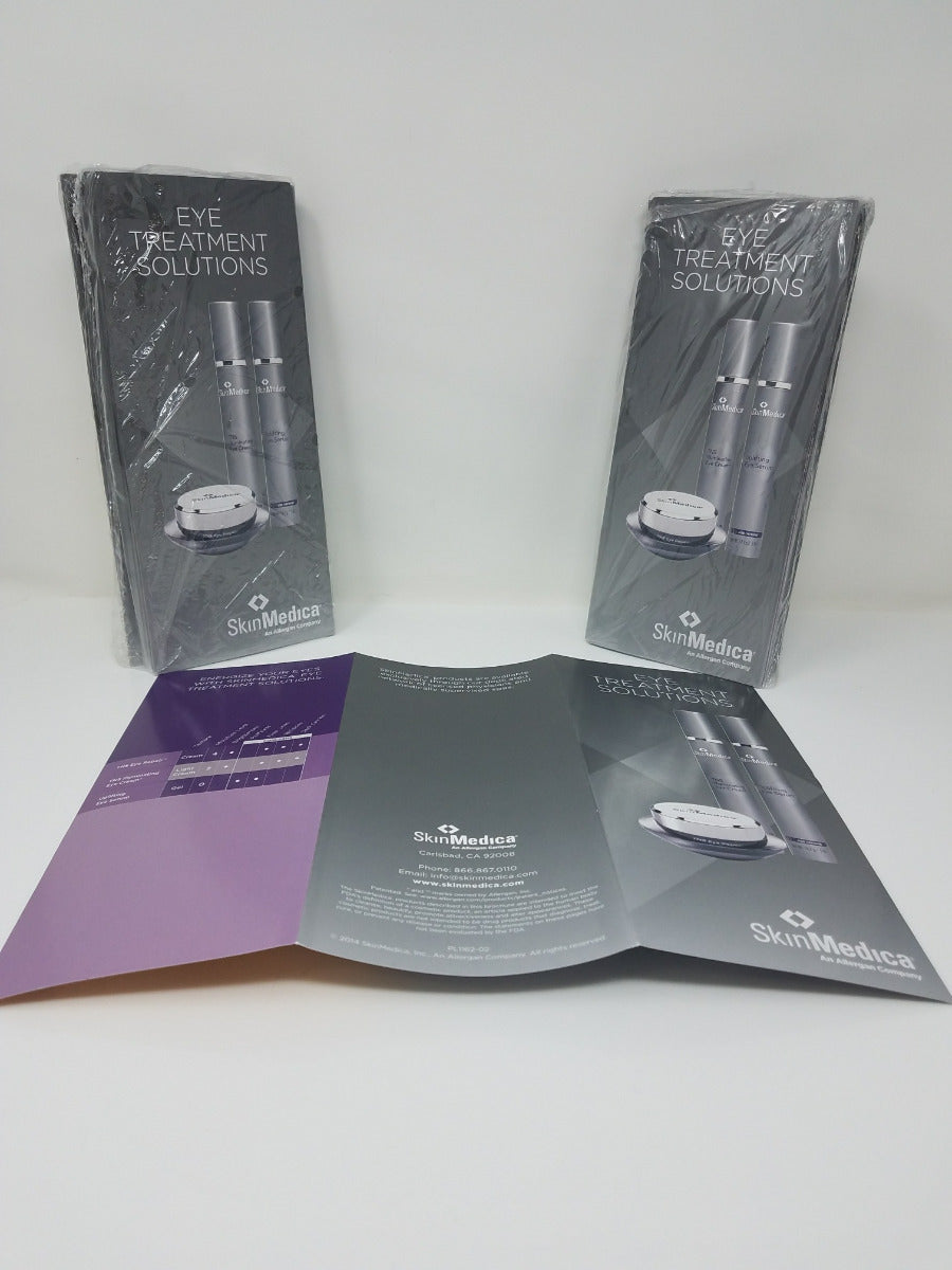 EYE TREATMENT SOLUTIONS Patient Brochure Marketing Informational Skinmedica 50pk