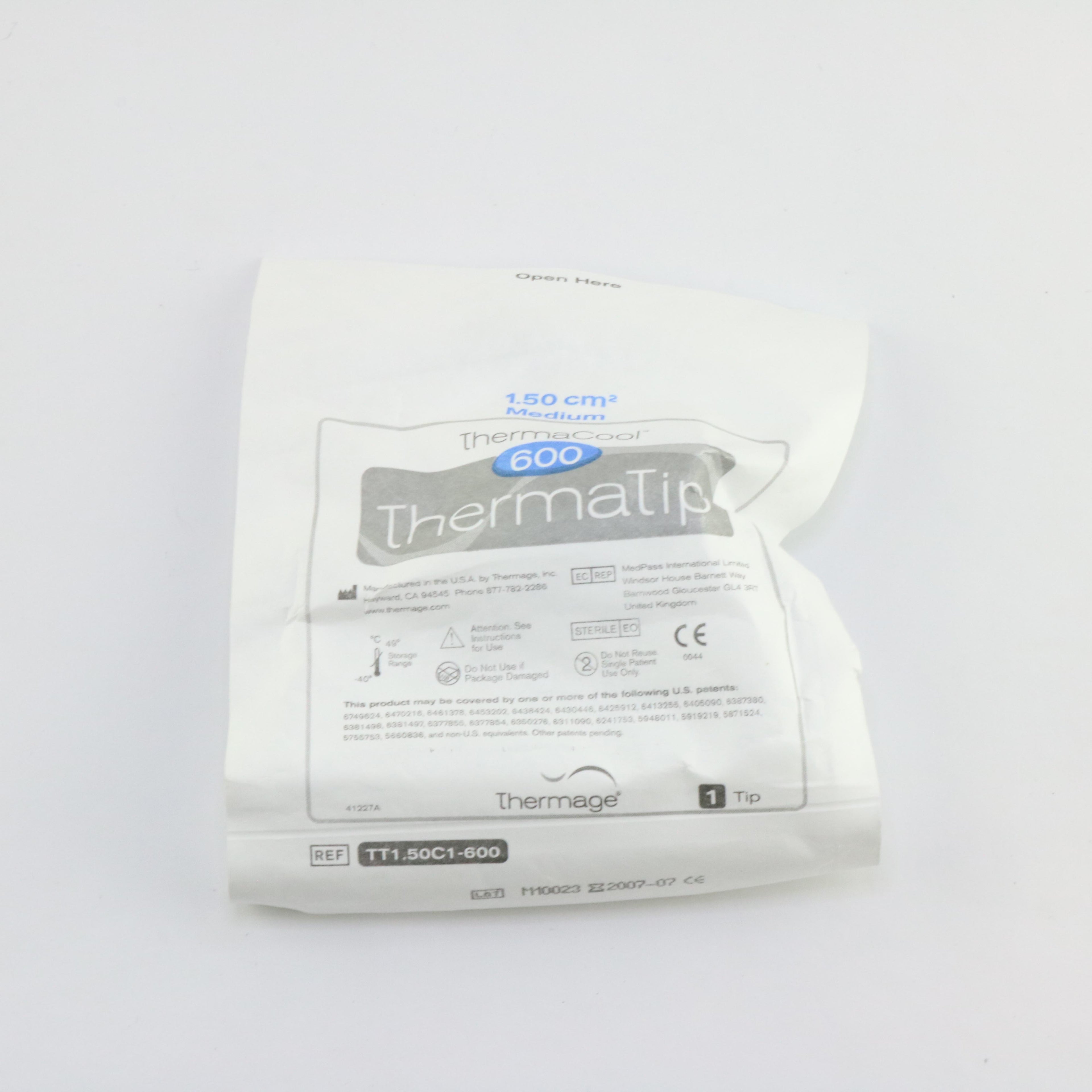 Thermage Therma Cool TT1-50C1-600 ThermaCool 600 ThermaTip RF Tip EXP 2007