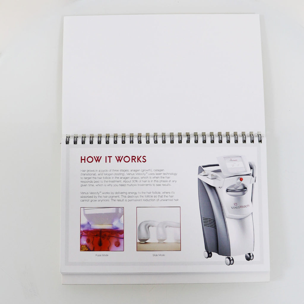 Venus Concept Venus Velocity Informational Stand Up Display Booklet (12 pages)
