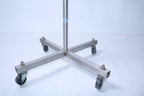 AMS American Medical Systems Manual 63" to 100" Rolling IV Stand Pole