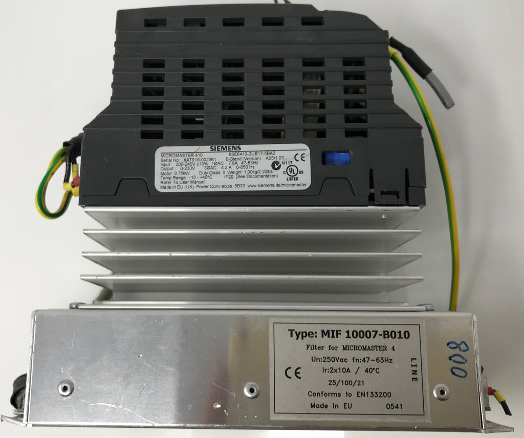 Fotona Dualis Aesthetic Laser Line Filter Siemens Micromaster 410 PARTS UNIT