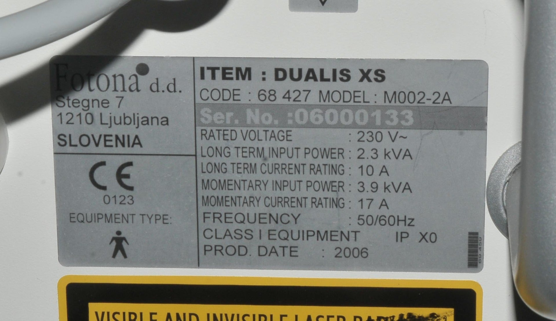 Fotona Dualis XS Erbium YAG 2940nm Skin Acne Wrinkles Resurfacing Laser System